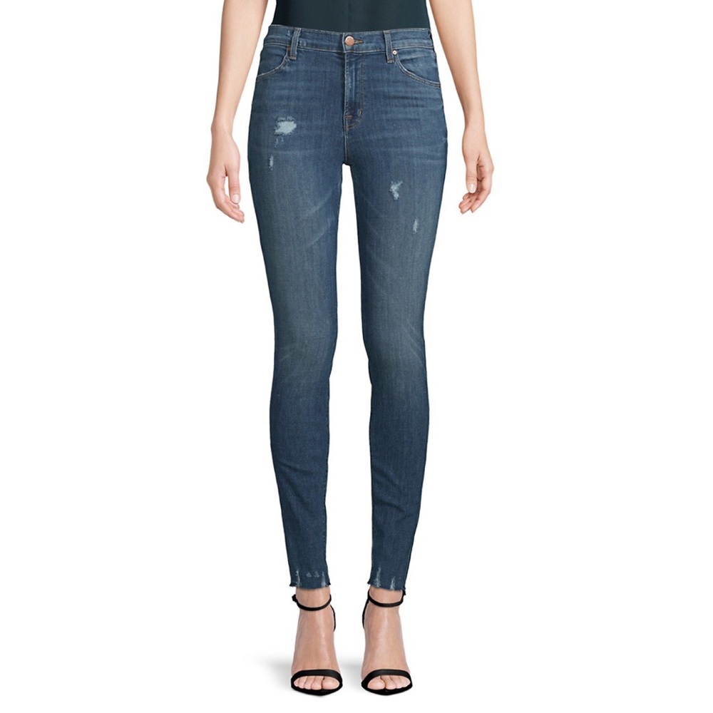 NWOT Maria High-Rise Distressed Skinny Jeans